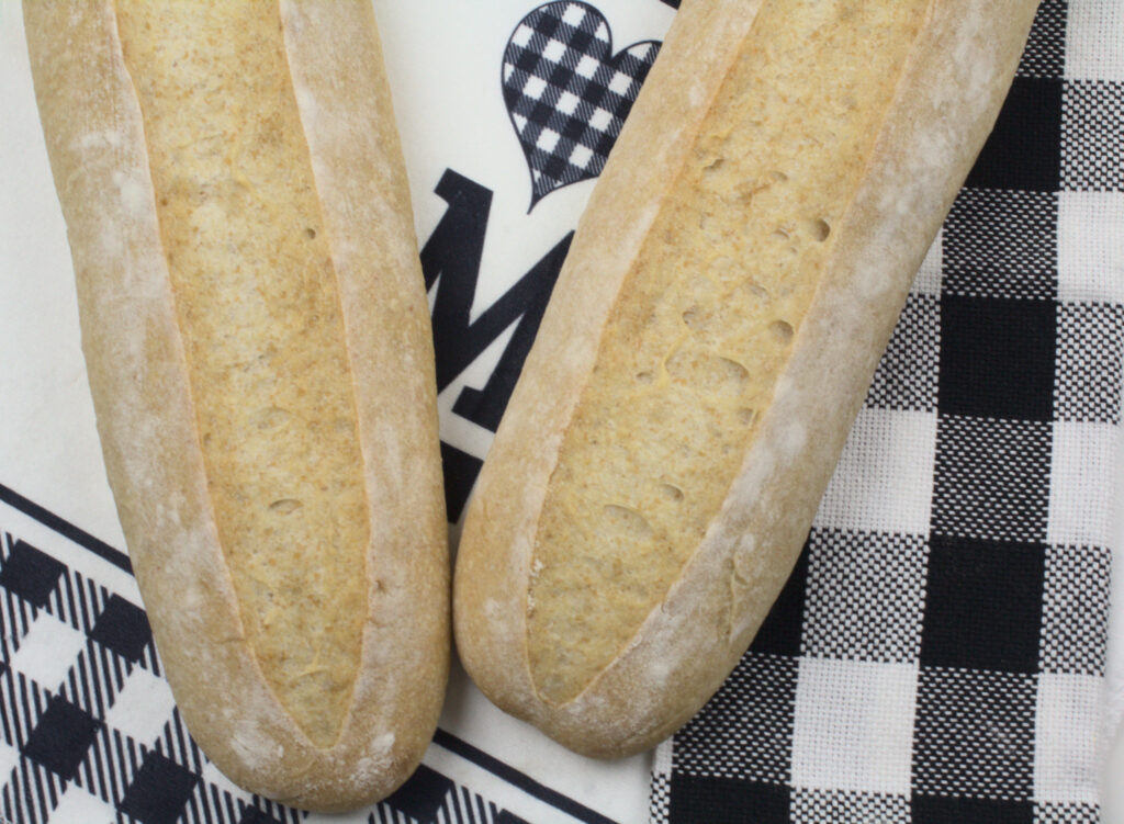 Sourdough New Orleans French Bread with 25% Wholegrain Spelt