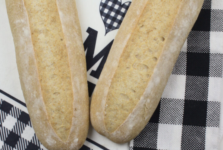 Sourdough New Orleans French Bread with 25% Wholegrain Spelt