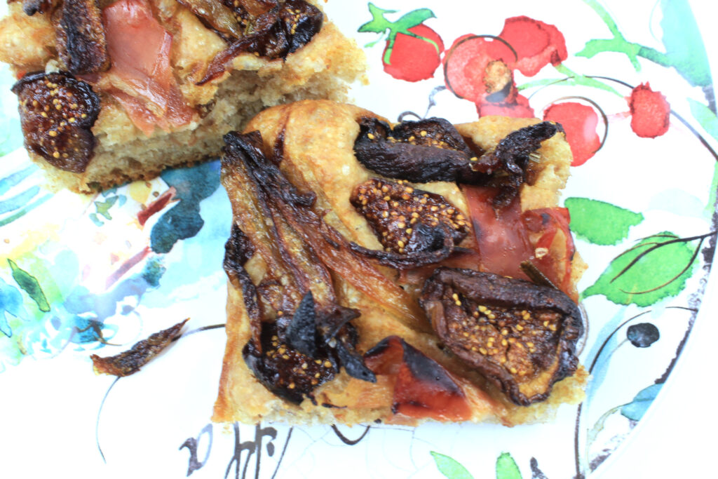 Yeast water focaccia with 50% wholegrain red fife flour