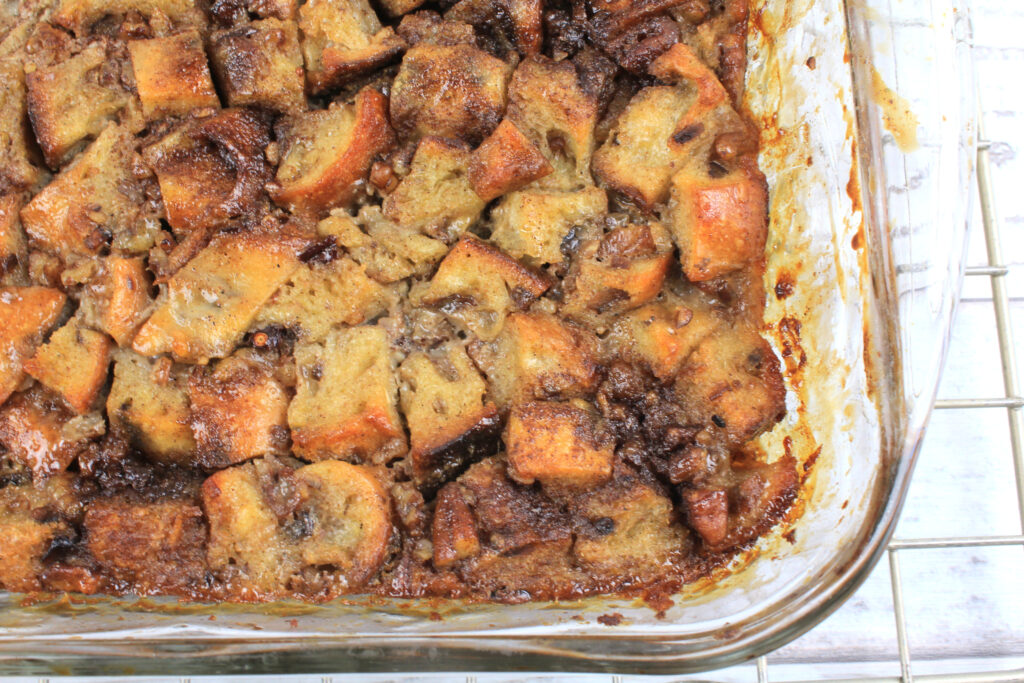 Baked Bread Pudding without the sauce