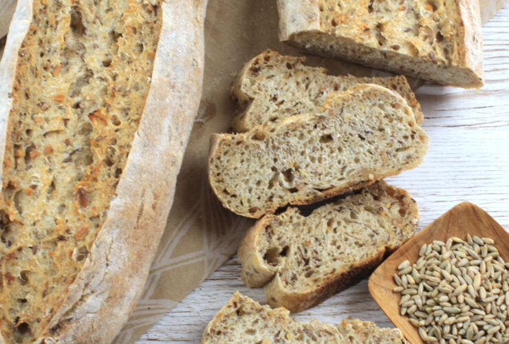 5 Grain Sourdough Rye Baguettes