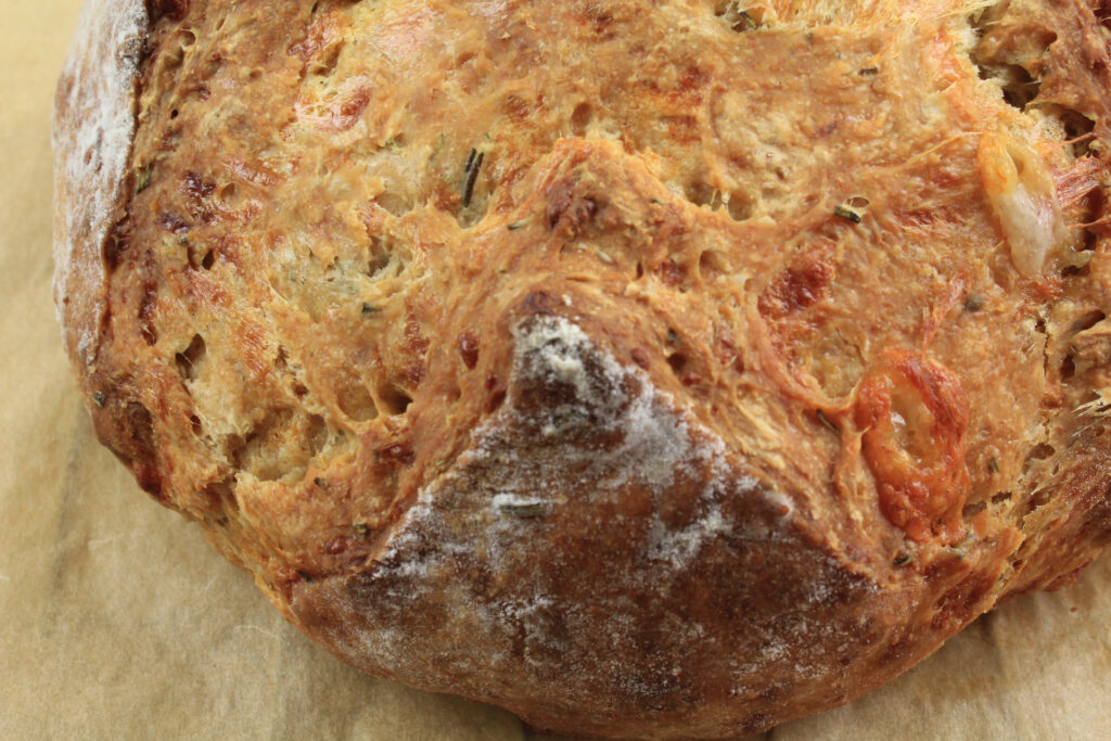 Sourdough Cheesy Soda Bread with Herbs