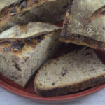 Sourdough Fig and Walnut Loaf Crumb Shot