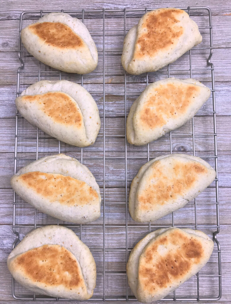 Sourdough Jamaican Coco Bread made with Coconut Milk 