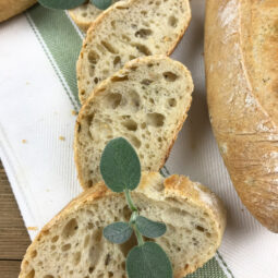 Brown Butter Sage Baguettes Crumb Shot