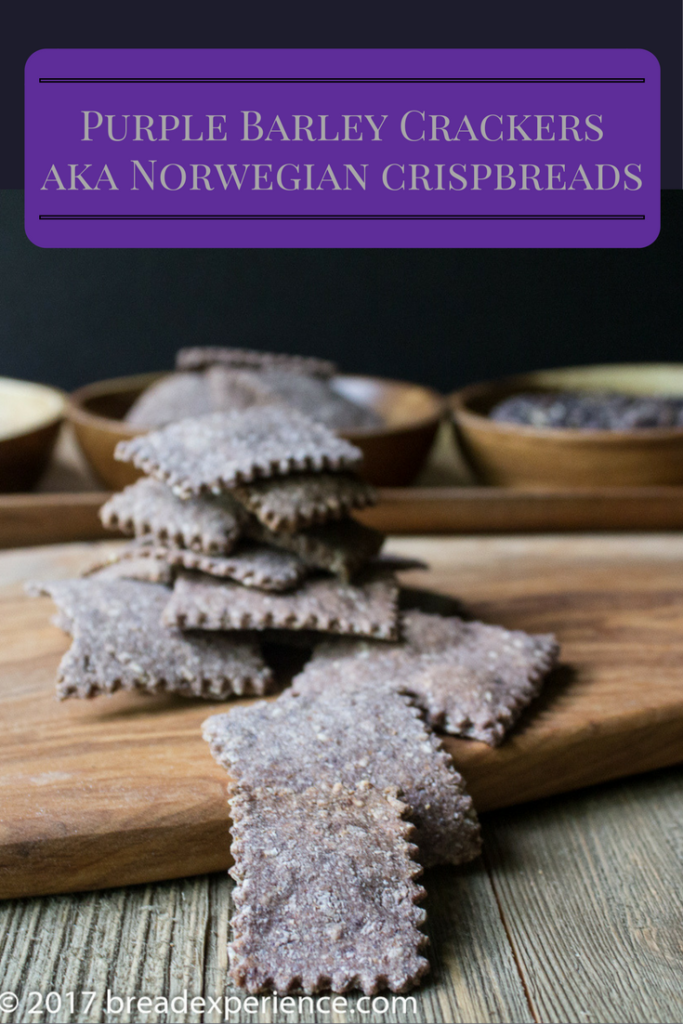 Purple Barley Crackers | Norwegian Crispbreads