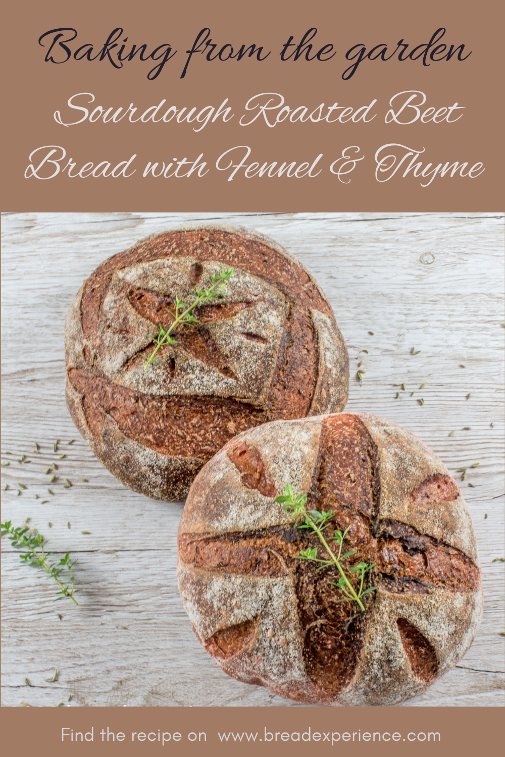 Sourdough Roasted Beet Bread Pin