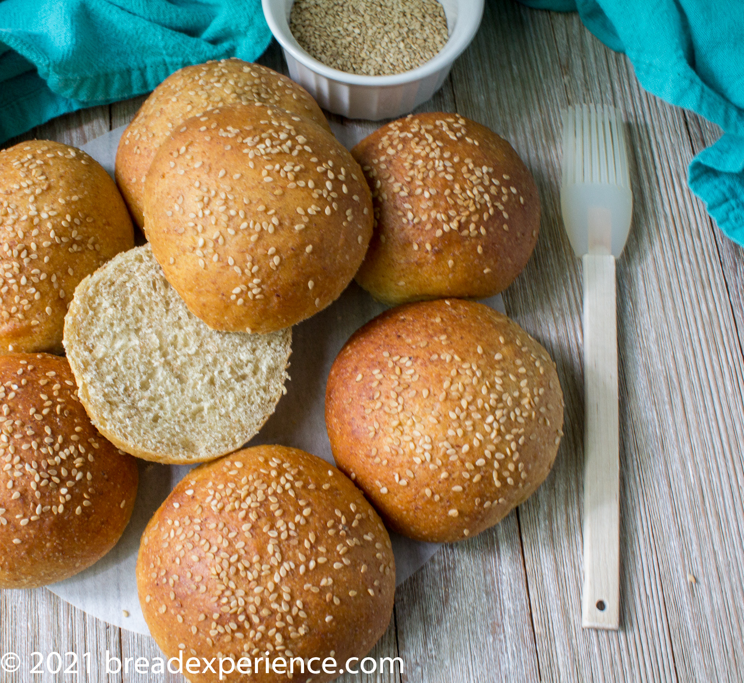 Sourdough Spelt Hamburger Buns