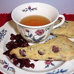 Cranberry Orange Cream Scones