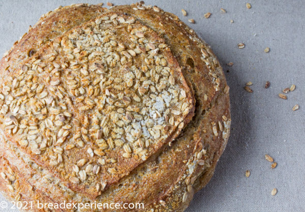 Sourdough Einkorn Toasted Oats Bread - Bread Experience