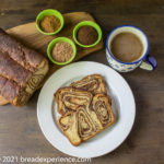 Einkorn Povitica Potica Sweet Bread with coffee