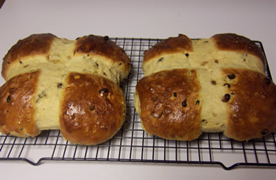 bread gift loaf cooling on wire rack