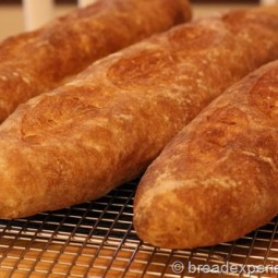 Poolish Baguettes on Cooling Rack