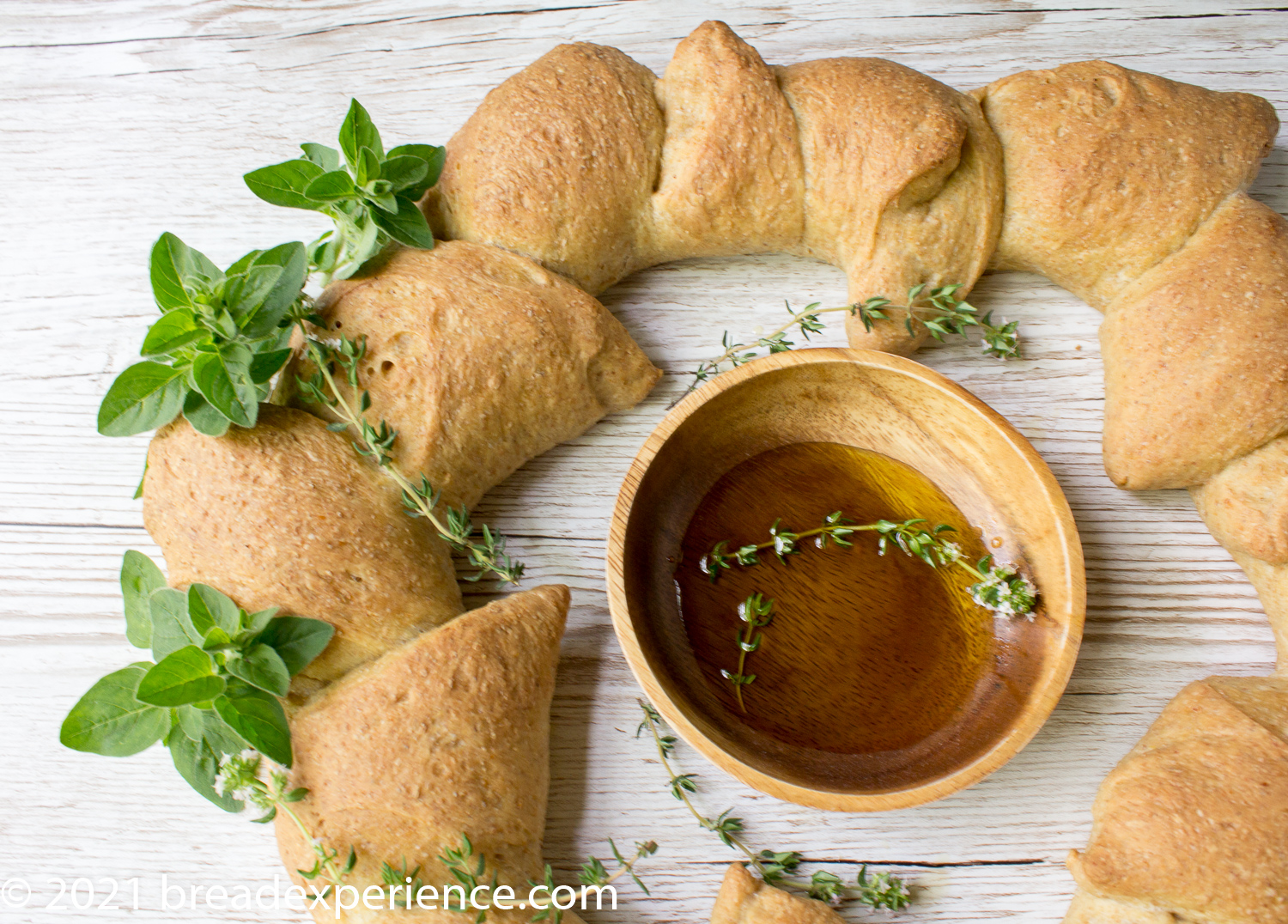 Olive Oil Wreath for dipping