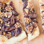 Sourdough Fig Walnut Flatbread sliced