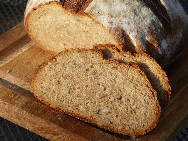 sunflower seed and honey sourdough09 My Bread and Brot